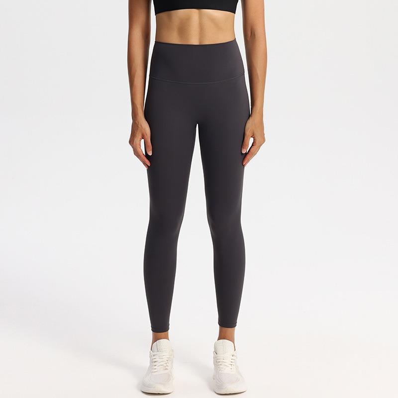 Seamless Solid Casual Slim Fit Yoga Leggings Pants Women High Waist Sports Tight Yoga Pants Women Push Up Running Training Fitness Legging Pants 25579