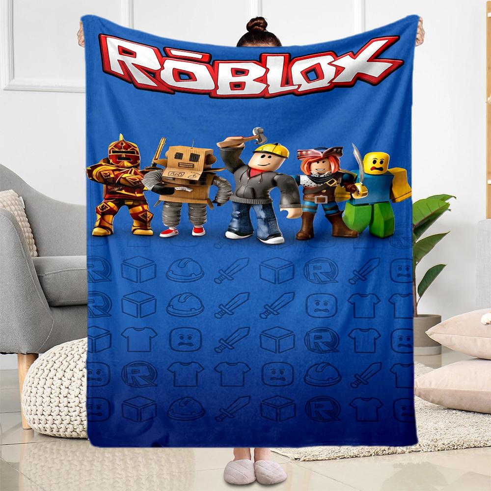 Roblox 257 Blanket Soft Warm Cozy Perfect for Office Office Chair Livingroom Four Seasons Universal Warmthful Decor Gift for Travel Home Birthdays