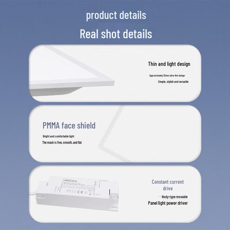 Philips Ultra-Thin LED Recessed Ceiling Panel Light
