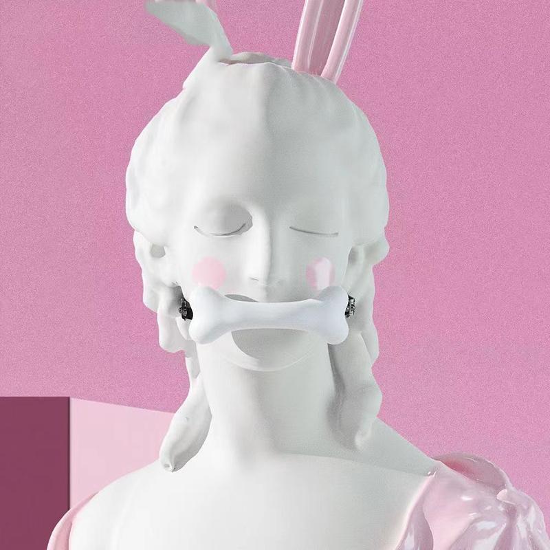 High-end Sex SM Prop Mouth Plug Dog Bone Props Compulsory Sex Mouth Ball Control Forbidden Language Dogs Adult Toys Sexy