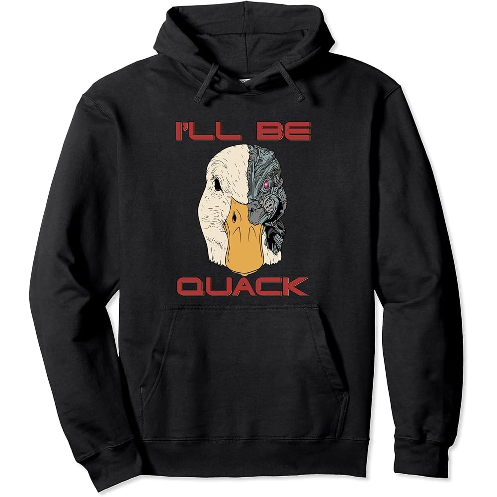 Goose Robot Duck Robot Pun Meme Funny Goose Duck Hoodie for Men and Women