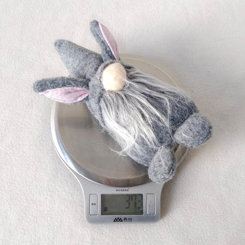 2pcs Easter Gnome Plushes Rabbit Standing Doll Swedish Tomtes Dwarfs Ornaments for Kitchen Tiered Tray Decorations