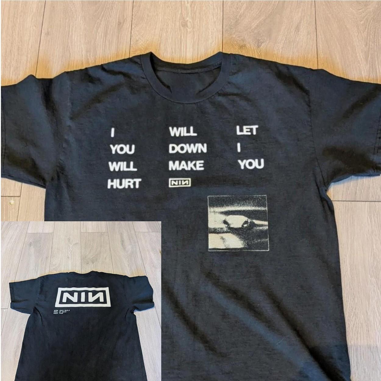 Nine Inch Nails Peel It Back Tour 2026 Merch T-shirt black Reprint XXXL