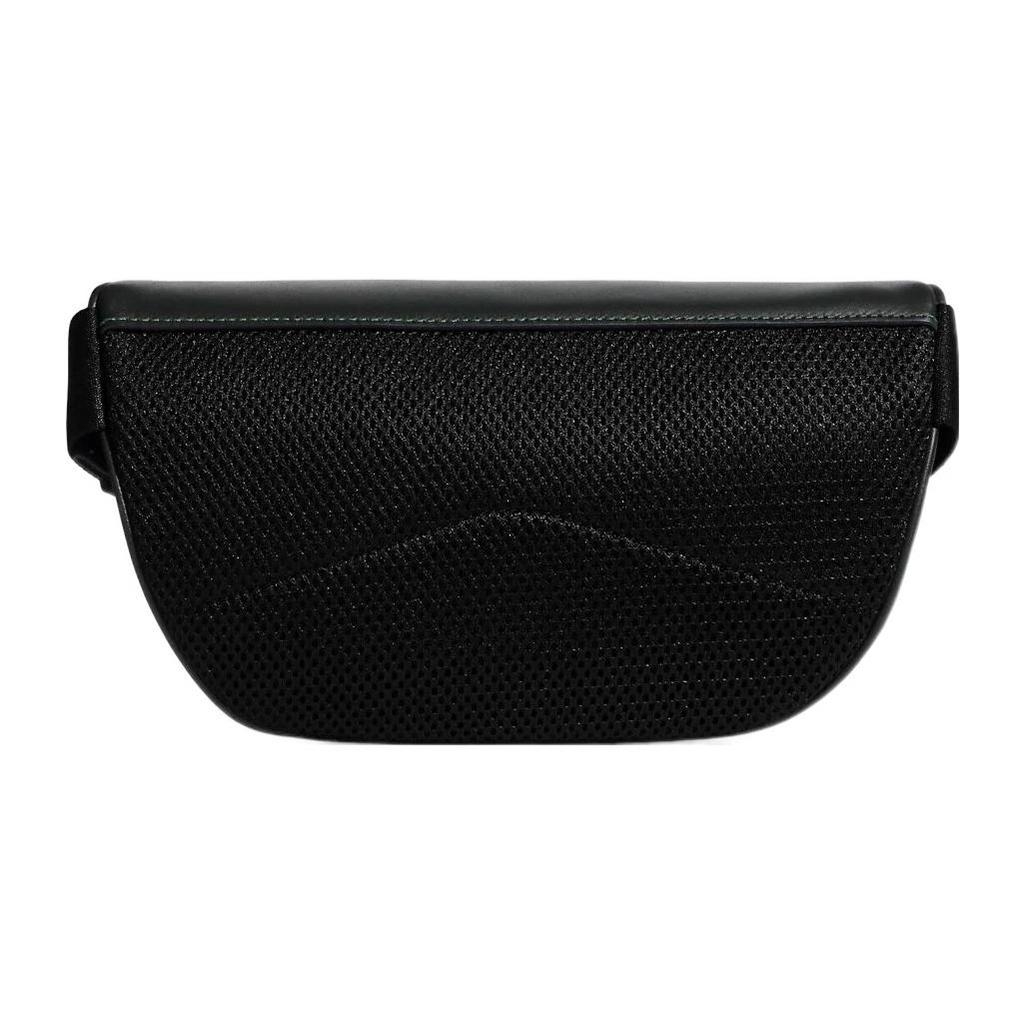 New COACH Coated Canvas With Smooth Calfskin One Shoulder Fanny Pack Medium Size Women's Green & Black Monogram CE494-QBV1A