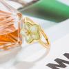 Adjustable Women's Ancient Style Plum Blossom Knot Ring with Imitation Hetian Jade – Elegant Design for Best Friends