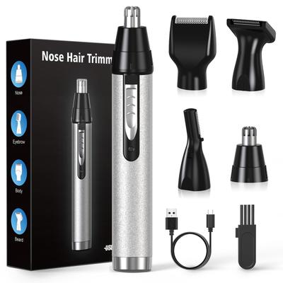 Nose Hair Eyebrow and Face USB for Men and for Nose Hair Eyebrow Face Hair Facial Hair Electric Beard Body Hair Beard Hair Ear Hair Face Low White