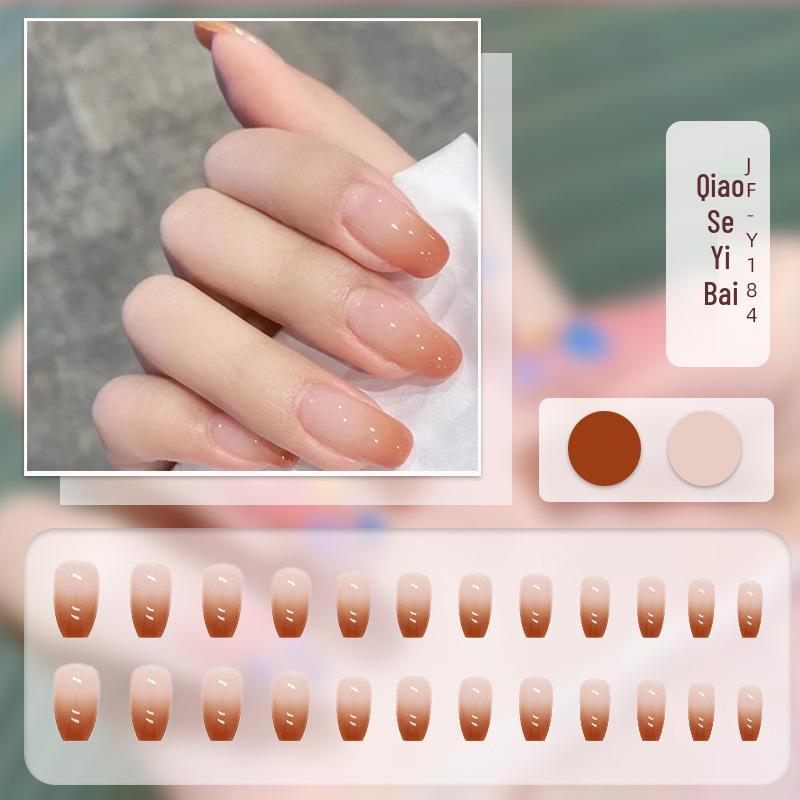 

Прозрачная серия желейных конфет Нейл-арт - Студенческий стиль накладные ногти