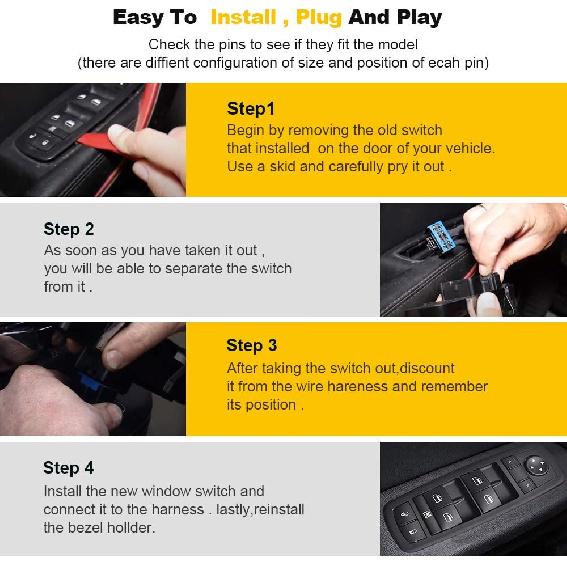 OCPTY Power Window Switch Driver Side Power Window Master Control Switch Fits for Mercedes-Benz 2007-2009 GL320 for GL350 for GL450 2007-2012 for