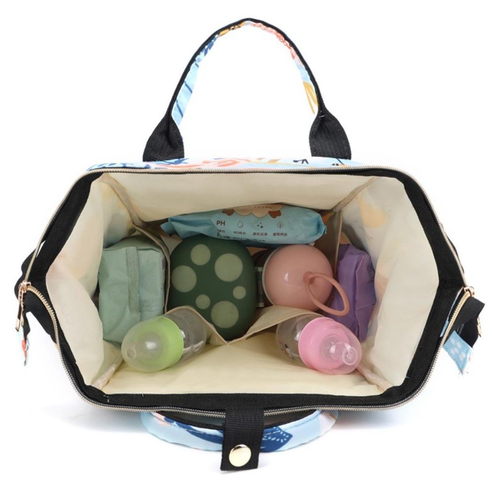 Simple Print Mummy Bag Multi-function Large Capacity Baby Diaper Organizer Diaper Bag Handbag Nappy Backpack Travel