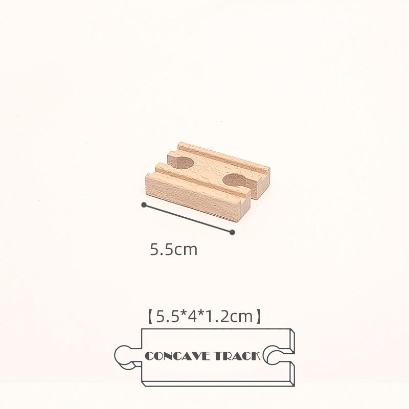 New Kinds Wooden Track Parts Beech Wooden Railway Train Track Toys Accessories Fit All Brands Wood Tracks Toys for Kids Gifts