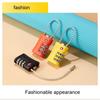 TSA Customs Colorful Code Lock for Travel Luggage Password Changeable Lock Contrast Color Design Padlock Cabinet Locker
