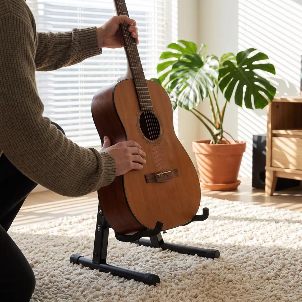 Triangular Guitar Stand Foldable Folding Stable for Home