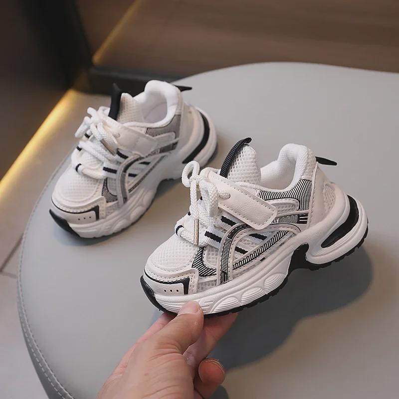 Zapatillas Deportivas de Malla Transpirable para Niños Pequeños: Zapatillas de correr de suela blanda para edades de 1 a 3 años