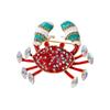 Fashionable Retro Colorful Crab High-end Luxury Accessories Temperamental Crab Brooch