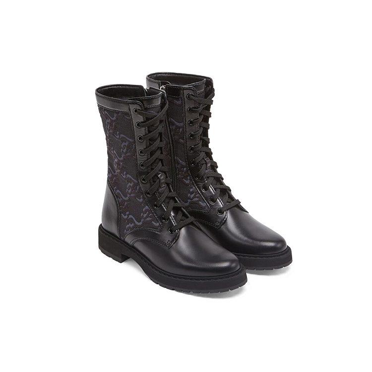 FENDI Women's Leather Biker Boot 'Black' 8T8213AGEJF1OS5