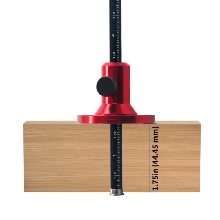 Clear Readable Scale Aluminum Woodworking Carpentry Layout Scriber Line Marking Gauge Ruler Suitable for Woodworking Use
