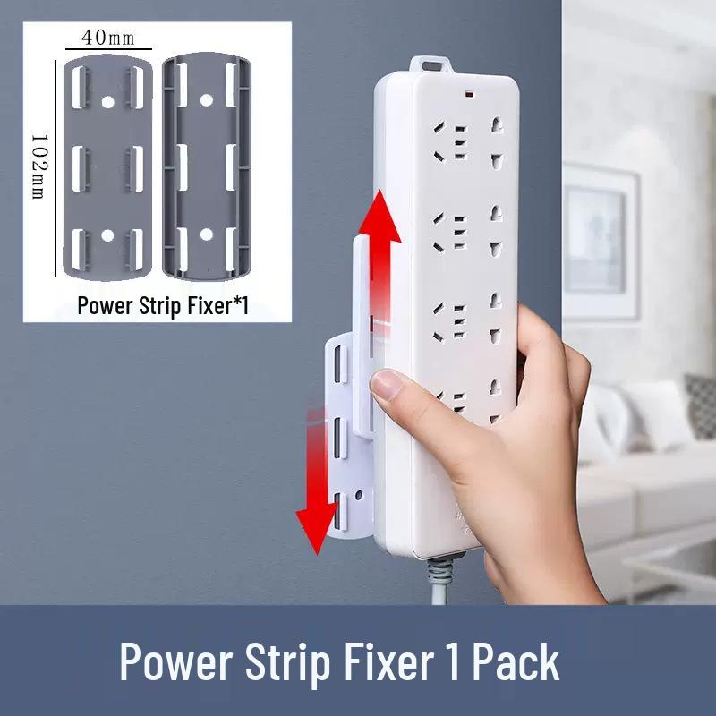 

Youqin Wall-Mounted No-Drill Power Strip & Cord Organizer