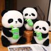 Milchtee Panda Puppe Plüschtier Puppe Nationales Schatz Panda Sichuan Souvenir Kinder Geburtstagsgeschenk für Männer und Frauen