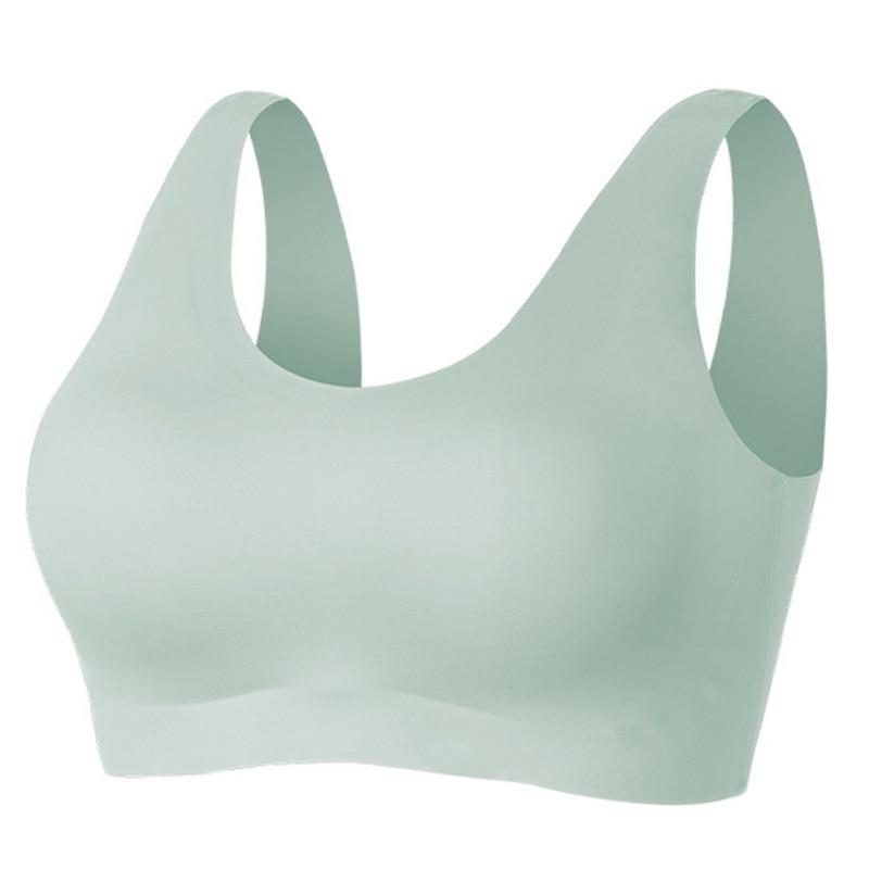 Women Seamless Bra With Gathers Pad Push Up Brassiere Bra Vest Comfortable Bralette Wireless BH