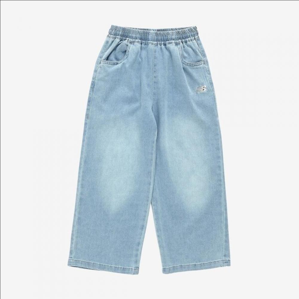 

New Balance Kids Play Denim Wide Light Denim Pants Nk9tf2 (56)Light Indigo/120