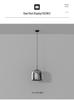Minimalistische italienische Glas-Pendelleuchte für Nordic Style Bar, Arbeitszimmer oder Schlafzimmer