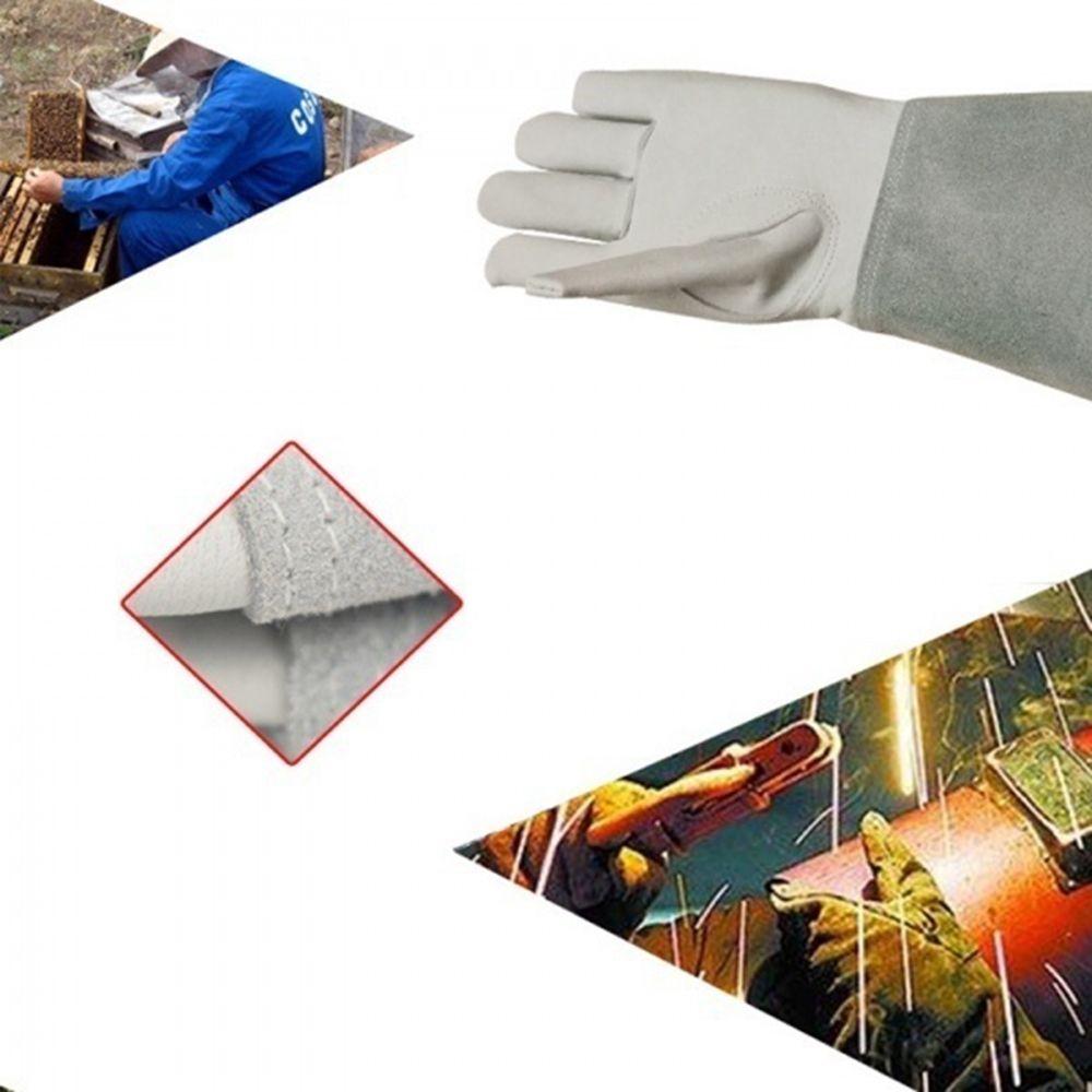 For Men Women Leather Thorn Proof Gauntlet Long Sleeve Garden Tools Work Welding Protection Safety Gloves Pruning Gloves