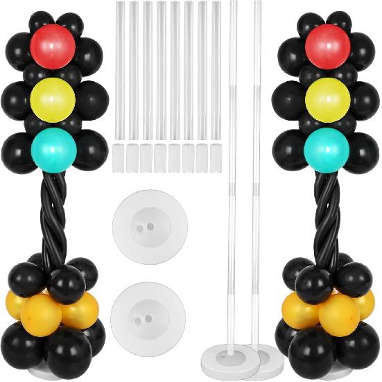 90PCS Traffic Light Balloons Race Car Theme Birthday Party Balloons Decoration Car Party Latex Balloons Supplies Race Car Party Traffic Light