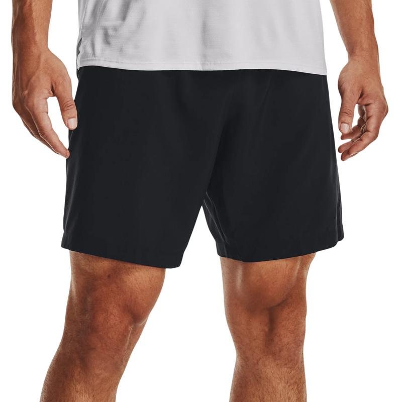 Under Armour Printed Woven Sports Shorts Men Bottoms Black 1370388-001