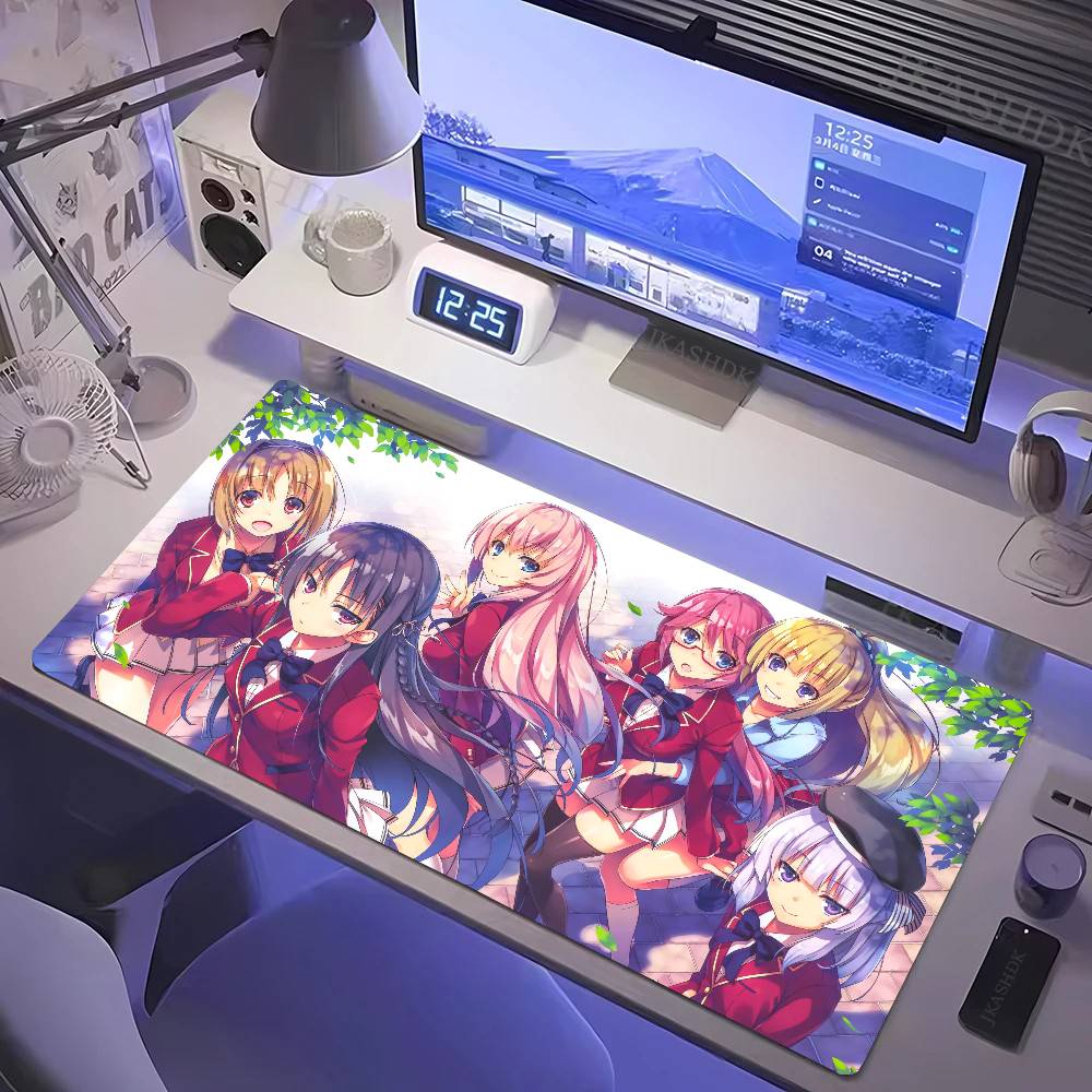Classroom Of The E-Elite Anime Mousepad Mouse Mat Desk Mat With Pad Gaming Accessories Prime Gaming XXL Keyboard Pad Padding M
