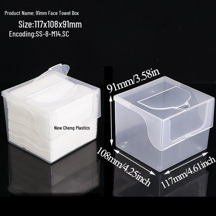 Makeup Cotton Swab Storage Box: Single/Double Compartment, Plastic PP Box for Lipstick and Remover Wipes