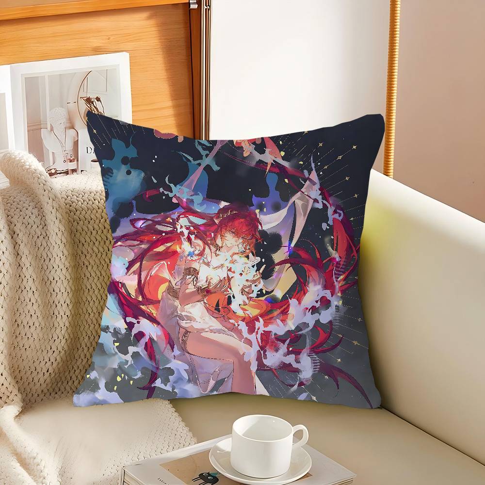 Honkai Impact 3rd Himeko Poszewka na poduszkę Wzór Poszewka na poduszkę Dekoracja Dekoracja świąteczna