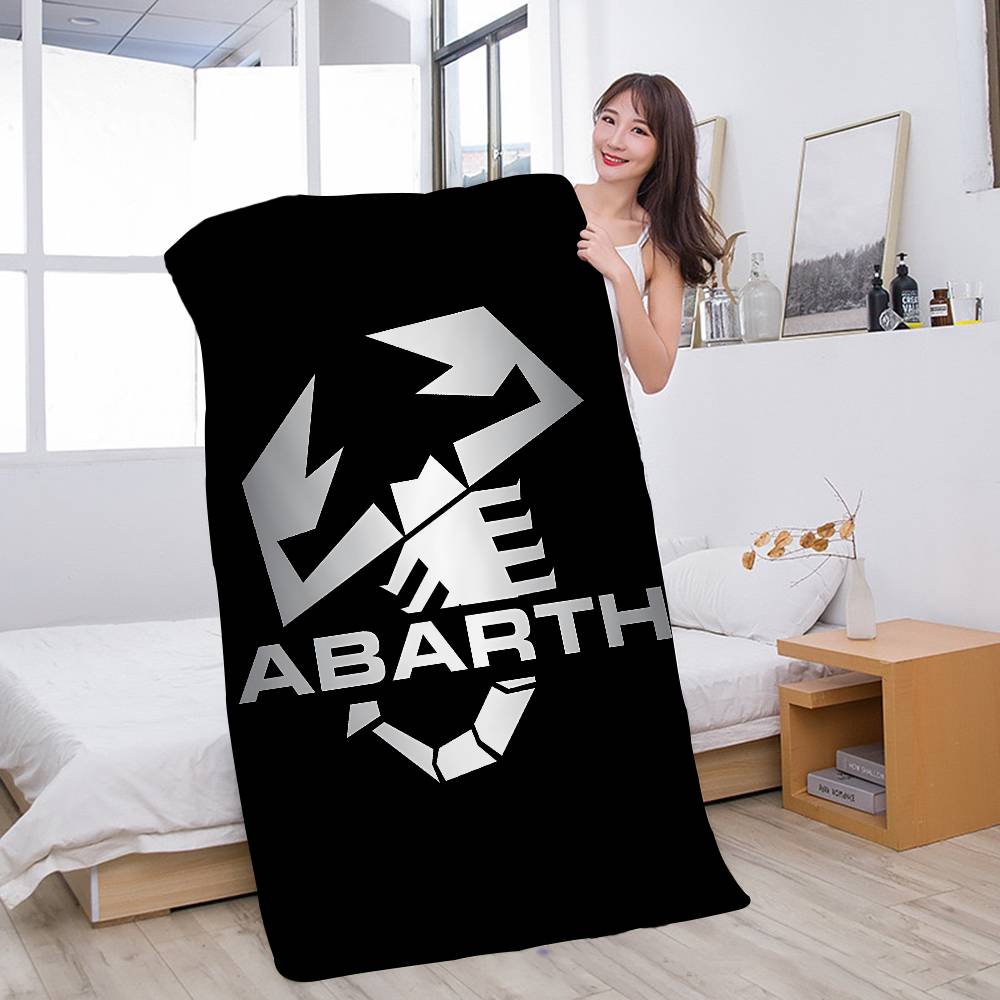 A-AbarthS-S LOGO Microfiber Beach Towel Absorbent Quick Dry Soft Yoga Swimming Resort Mountain Climbing Towel