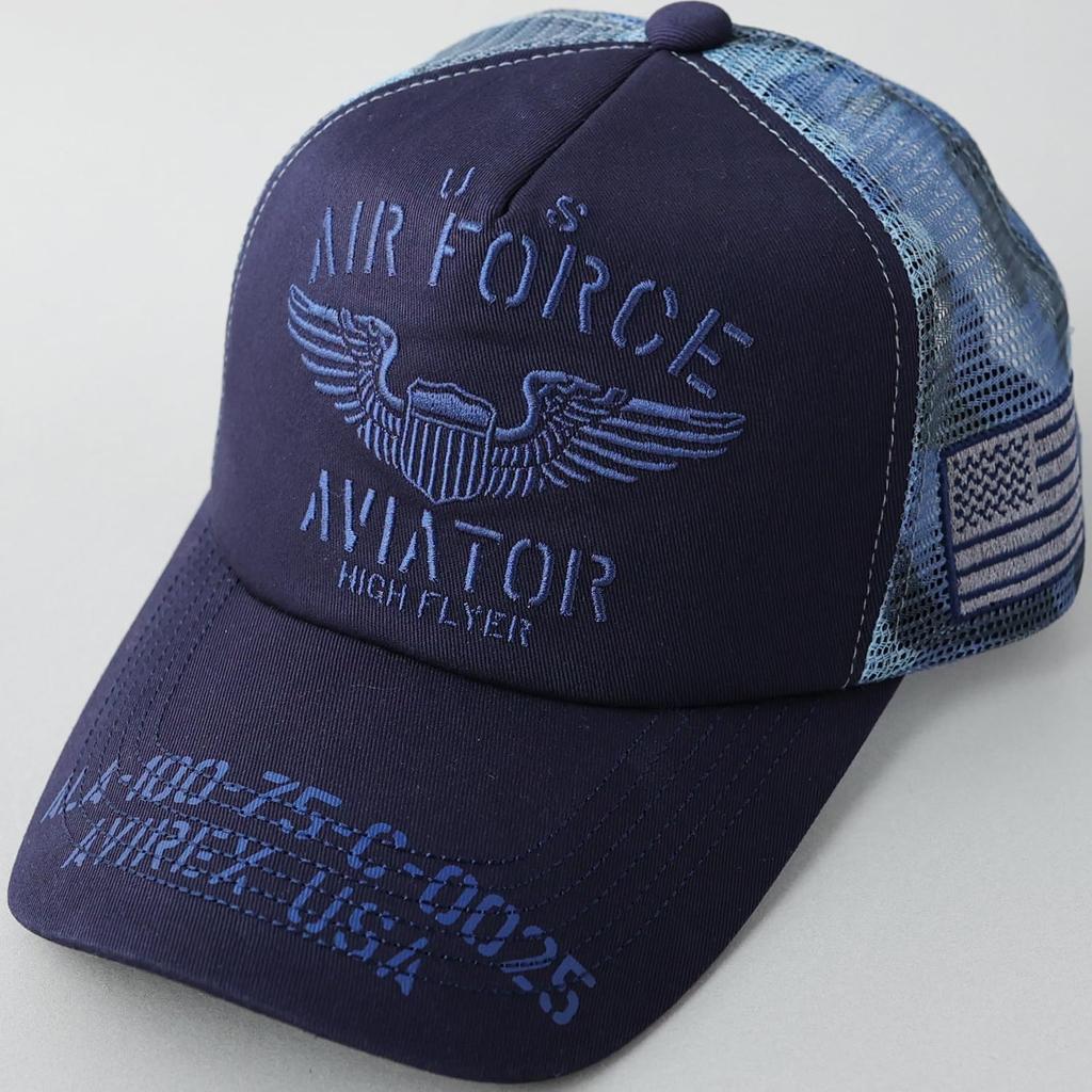 AVIREX Standard Military Mesh Cap XL Navy