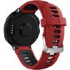 Siliconen bandje voor Garmin Forerunner 220/230/235/620/630/735/735XT, Rood/Zwart
