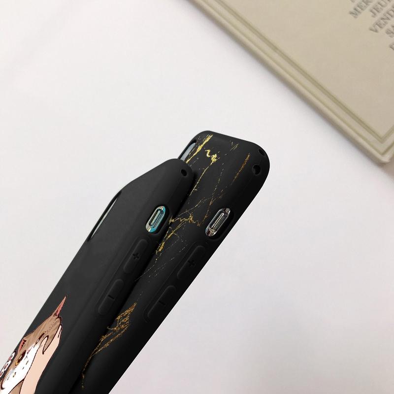 Funny Cat Patterned Soft Black Silicone Phone Case For Samsung Galaxy A55 A54 A34 A15 S24 Xiaomi Redmi Note 13 Pro Camera Shockproof Protective Cover