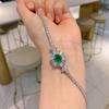 Wind Retro Simulation Colored Treasure Bracelet Pattern Luxury Inlaid Jewelry Main Stone 8 * 10