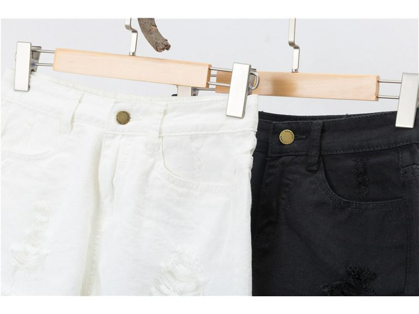 Summer Korean Style High-Waisted Ripped Wide-Leg Denim Shorts for Women - Plus Size, Slimming A-Line Hot Pants