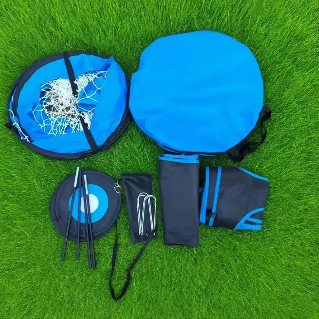 Pop-Up 4-in-1 Fußballtore Netze für Hinterhof Strand Fußball Training Netz Mini Tragbar Faltbar Leicht Indoor Outdoor Fußballtor mit Tragetasche