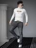 Ozhouzhan Autumn and Winter Turtleneck sweater Men's Trendy Print Warm Sweater Casual Inner wear Knitted Bottoming Shirt