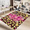 1PC Leopard print Glitter Non-Slip Floor Carpet Compatible for Office&Living Room&Bedroom&Dining room -  Soft & Pattern-G0342