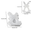 Silicone Molds Easter Bunny Ornament Silicone Mold DIY Rabbit Hanging Pendant Casting Molds For Rabbit Decor Plaster Resin Craft