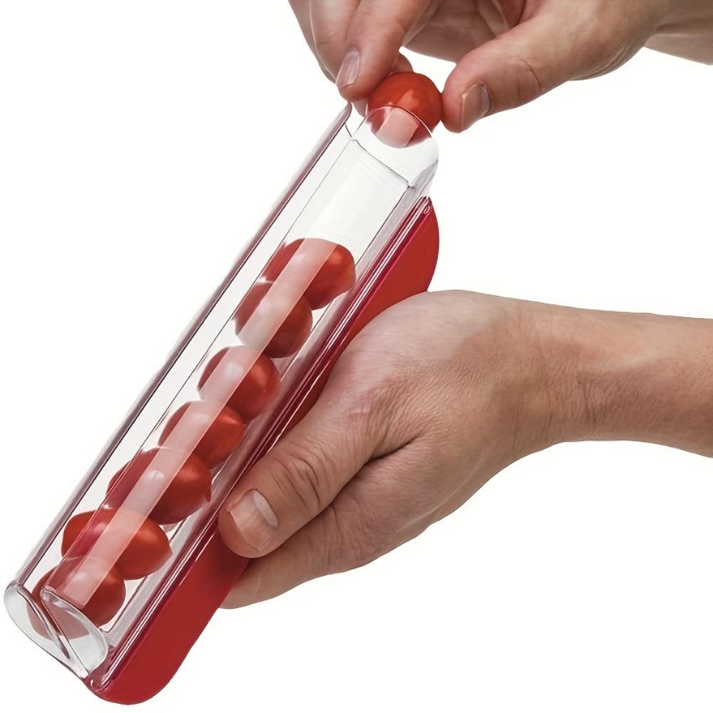 1 Stück, Kirschtomatenschneider, Traubenschneider, multifunktionaler Traubenschneider, kleiner Obstschneider, Trauben-Küchenzubehör, Werkzeug zur Kuchendekoration.