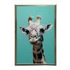 Giraffe mit rosa Brille Giraffe mit rosa Brille, 30x40 cm, ohne Rahmen, Premium-Leinwand auf Keilrahmen