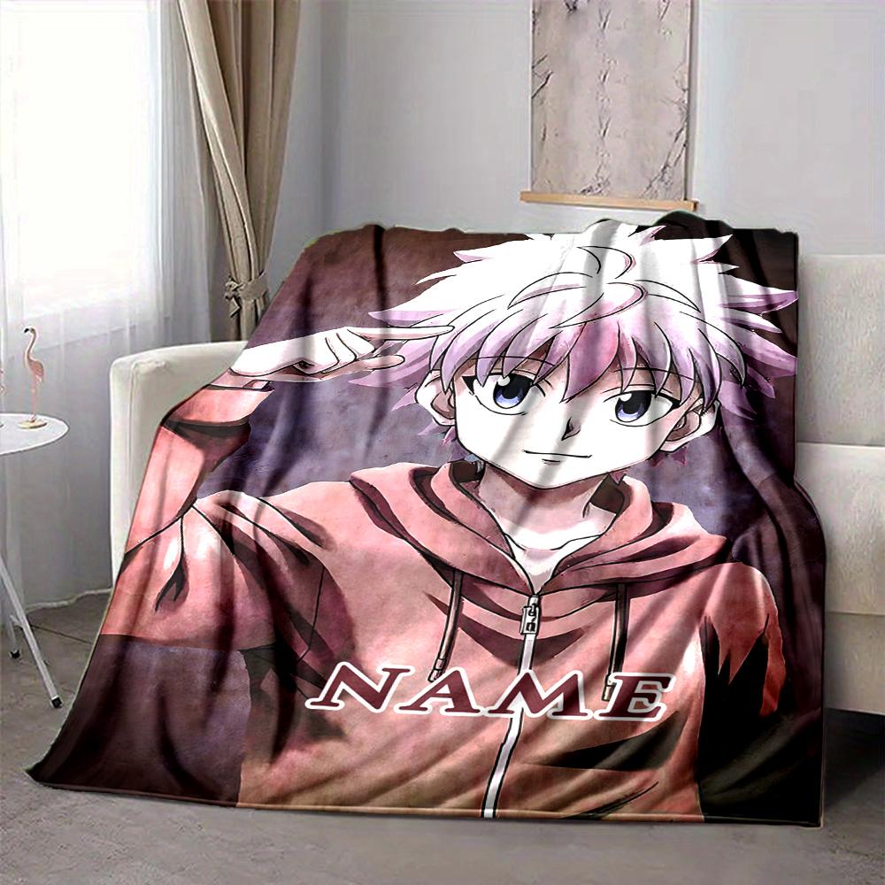 Custom 1pc Anime Character Store Blanket, Soft And Comfortable Blanket, Casual Warm, Camping Travel Blanket, Birthday Gift Q912132