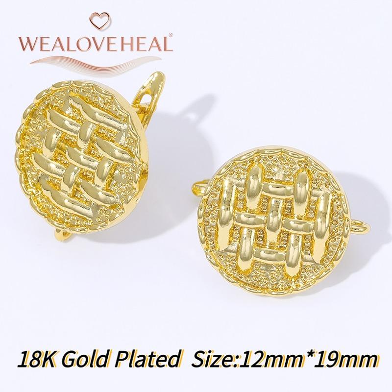 French Circular Thread Earring Hooks Lever Back Open Loop Setting for DIY Earring Clasp Jewelry Making Accessories Findings
