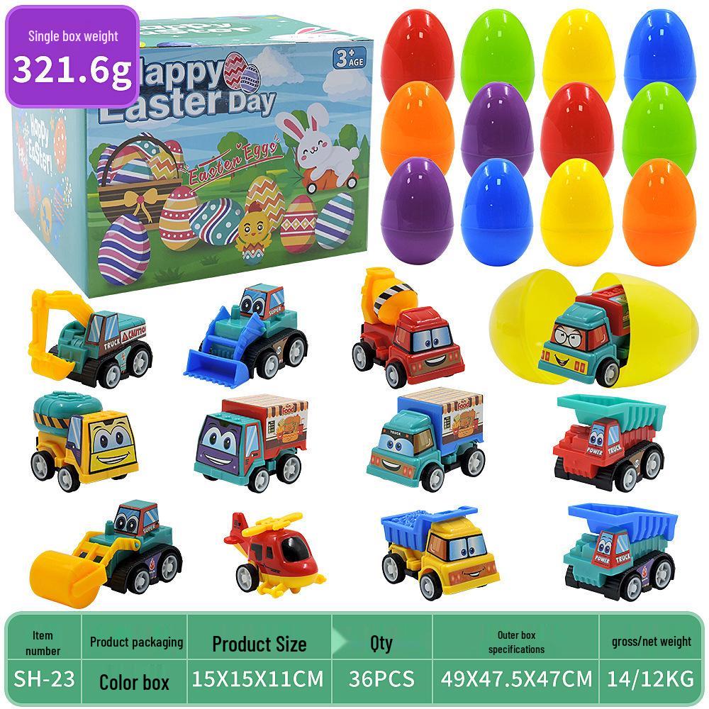 Children's DIY Bunny Car Easter Egg Set - Easter Toy & Gashapon Gifts 2026