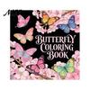 Stationery Gifts for Teens Butterfly Coloring Book Adults And Kids, Compact Size with Artistic Stress Relief Tools Thick Cotton Pulp Paper,