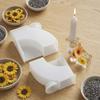 Geometric Candle Holder Mold Handmade Gypsum Platform Mold Candlestick Mould  DIY Craft Making