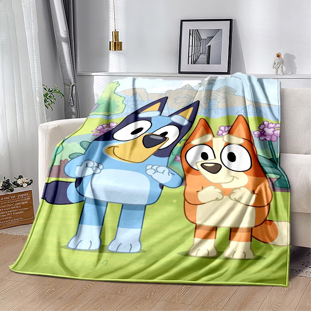 Bluey's Adventure Blanket Ultra-Soft Suitable for Office Bedding Couch Four Seasons Multipurpose Playful Design Perfect Gift for Relatives and Friends