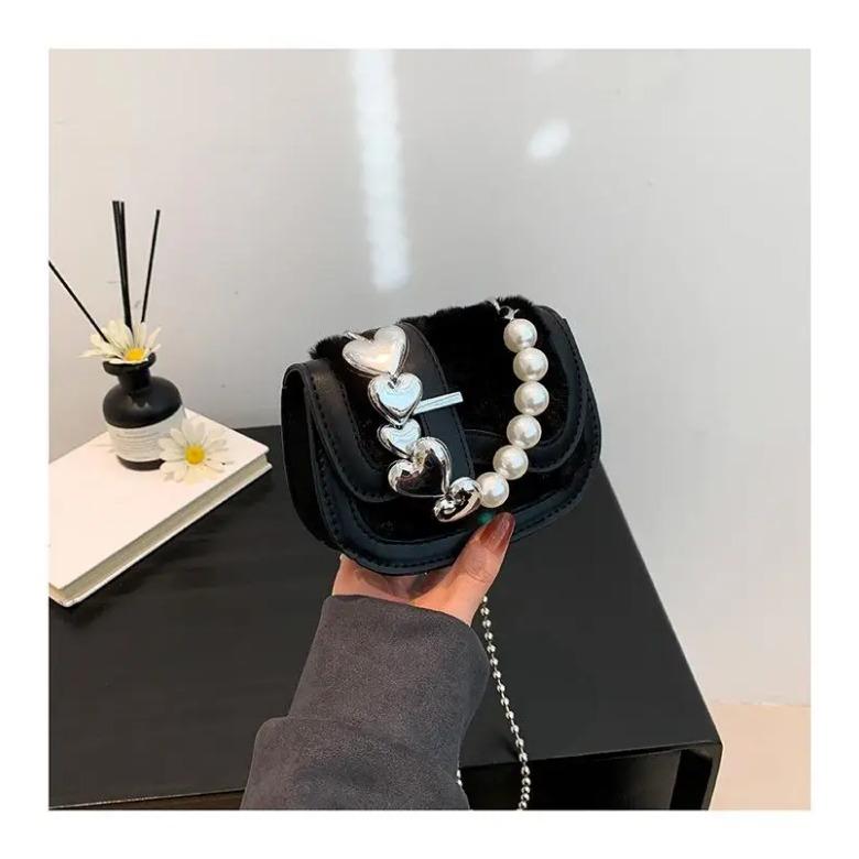 Shoulder Bag Crossbody Bag Shell Plush portable Korean style new fashion